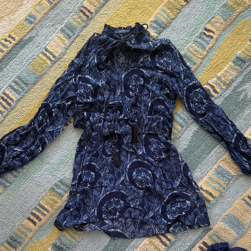 Polo by Ralph Lauren Blue Long Sleeve Dress